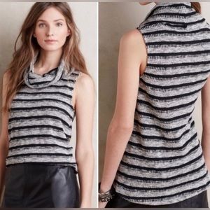Anthropologie Dolan Striped Cowl Neck Tunic Tank